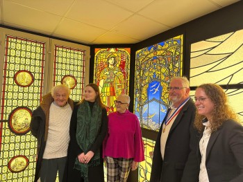 Inauguration de la salle d'exposition en pr&eacute;sence de Mme La Ministre