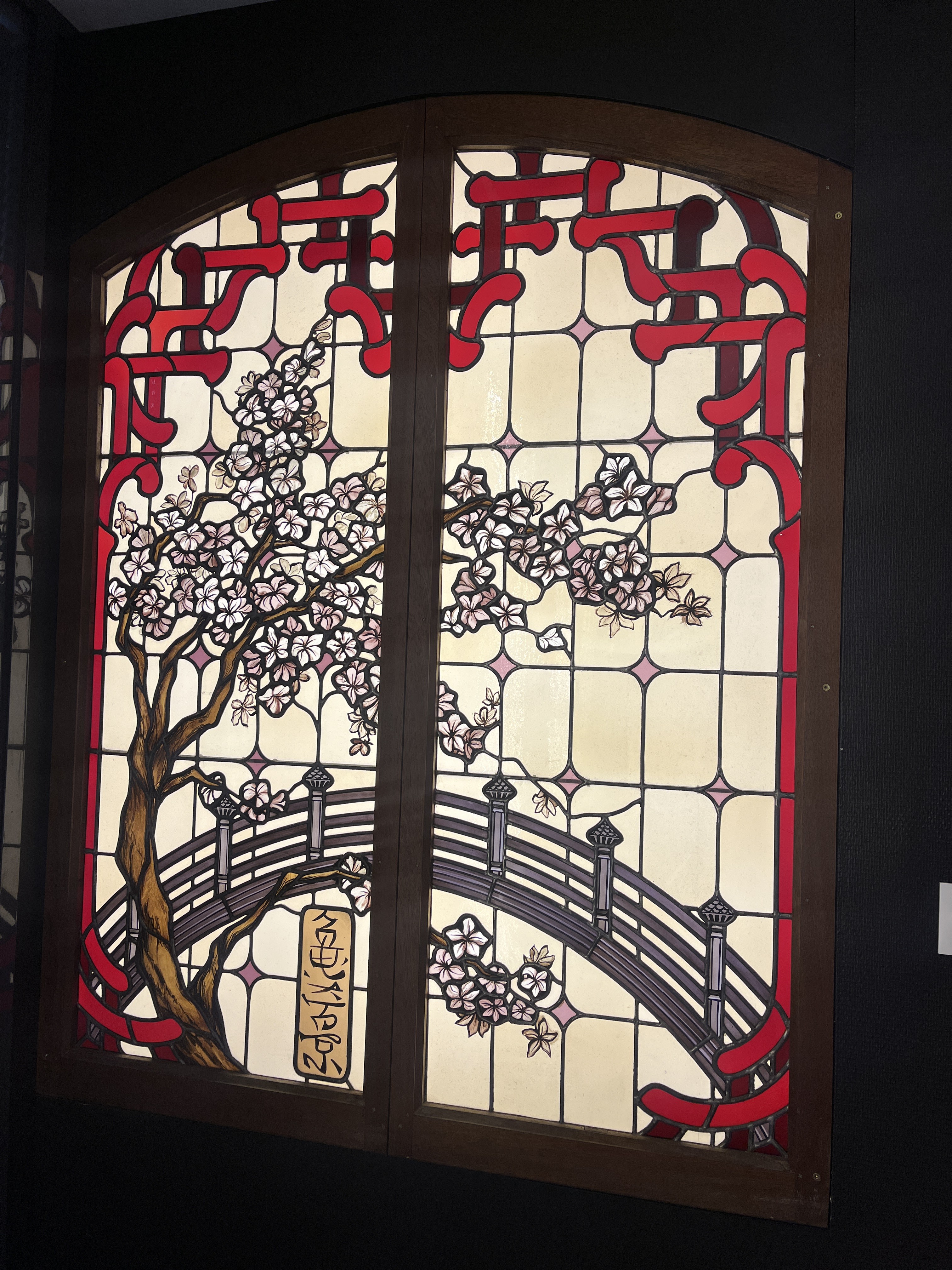vitrail style japonisant